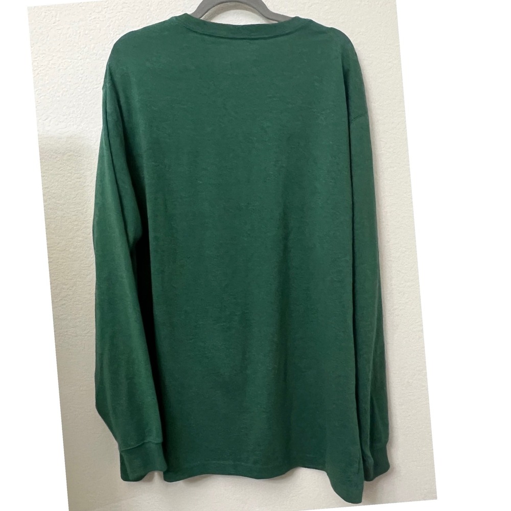 Carhartt Mens XL Loose Fit Long Sleeve Pocket T-Shirt Green K126 Crewneck - Picture 8 of 8